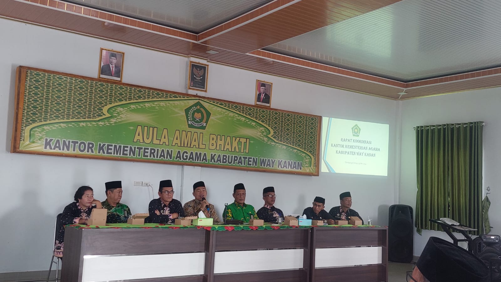 Monitoring Ka. Kankemenag Kabupaten Lampung Selatan pada Kegiatan AM  MAN 1 Lampung Selatan 